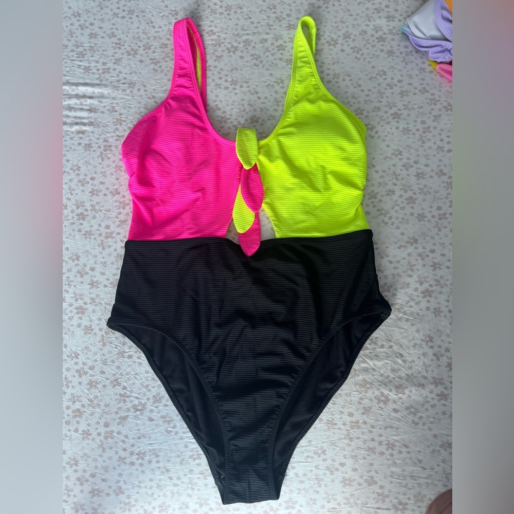 Neon One Piece Swimsuit